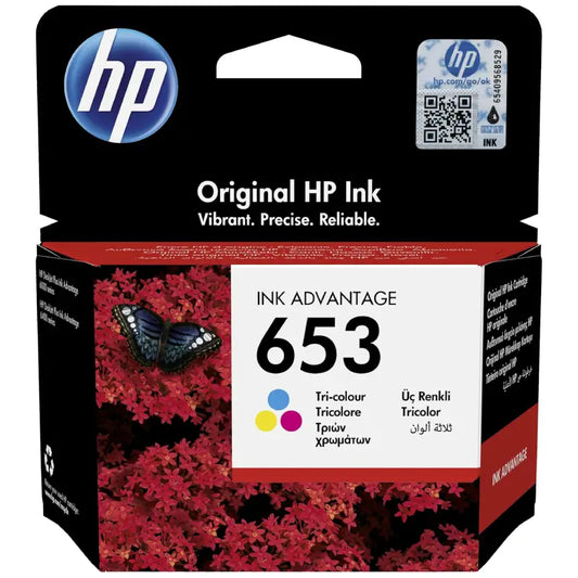 HP 653 Tri-Color Original Ink Advantage Cartridge 3YM74AE