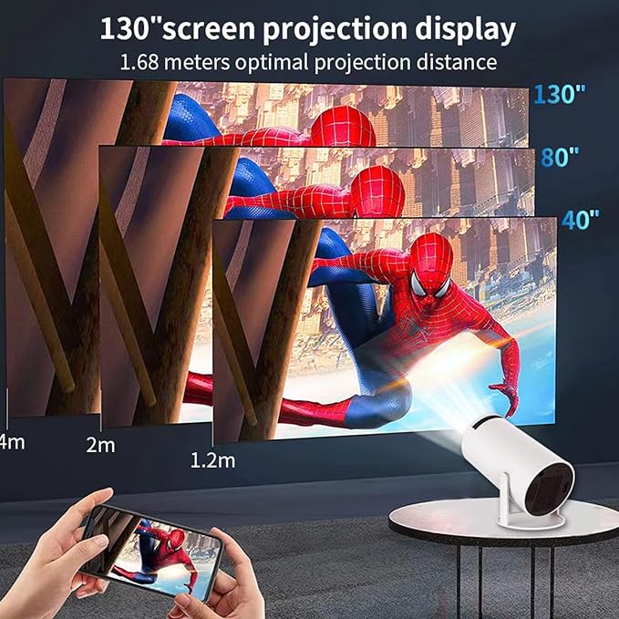 40"-130" Smart Mini Projector