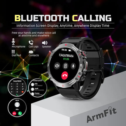 Armfit HULK Smartwatch for Men: AMOLED Display, BT Calling