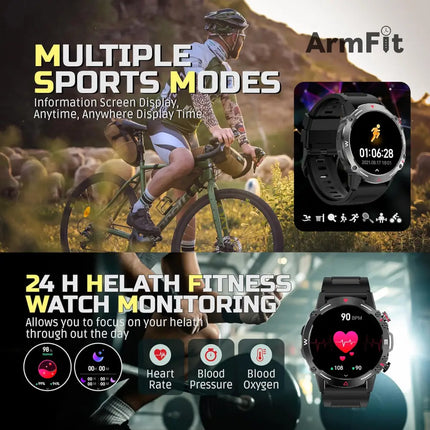 Armfit HULK Smartwatch for Men: AMOLED Display, BT Calling