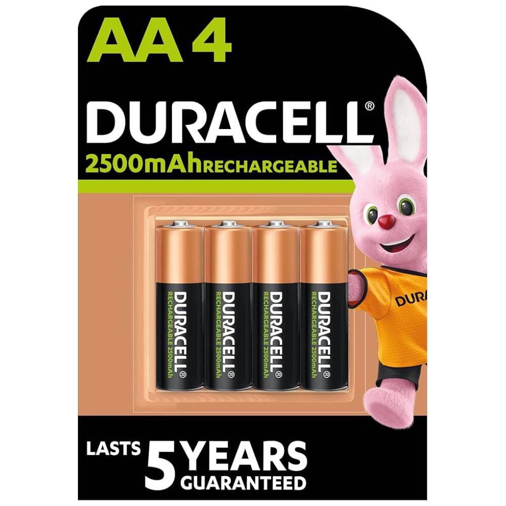 Duracell - 4 Rechargeable AA