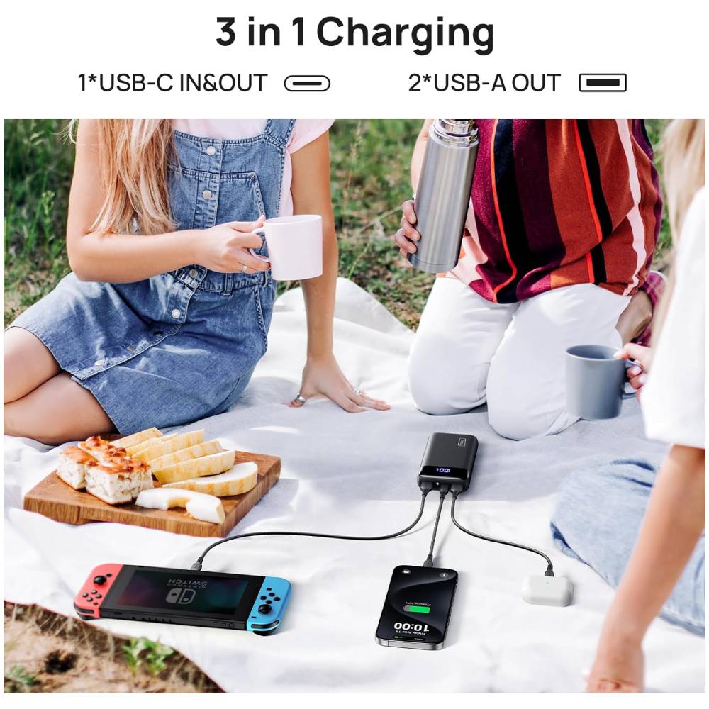 INIU Power Bank, 20000mAh Fast Charging Portable Charger