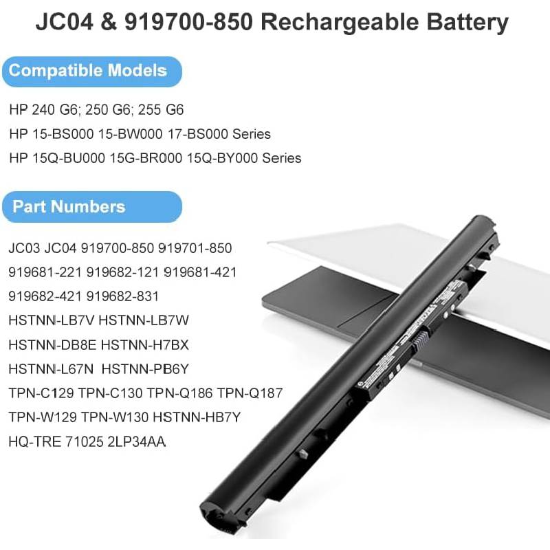 JC04 JC03 battery