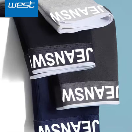 JEANSWEST Men’s Solid Color Cotton Boxer Briefs – Simple & Stylish