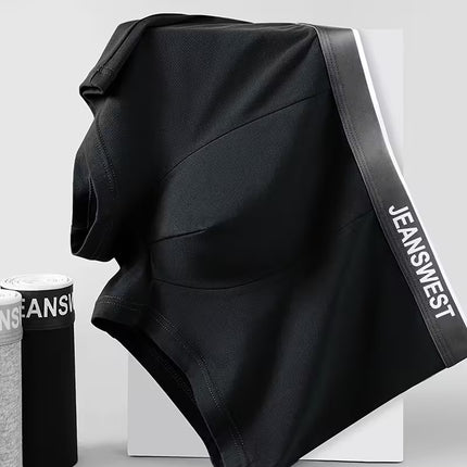 JEANSWEST Men’s Solid Color Cotton Boxer Briefs – Simple & Stylish