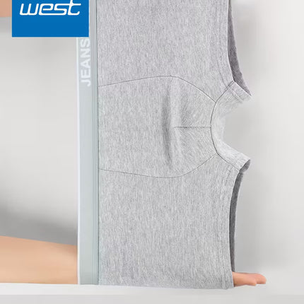 JEANSWEST Men’s Solid Color Cotton Boxer Briefs – Simple & Stylish