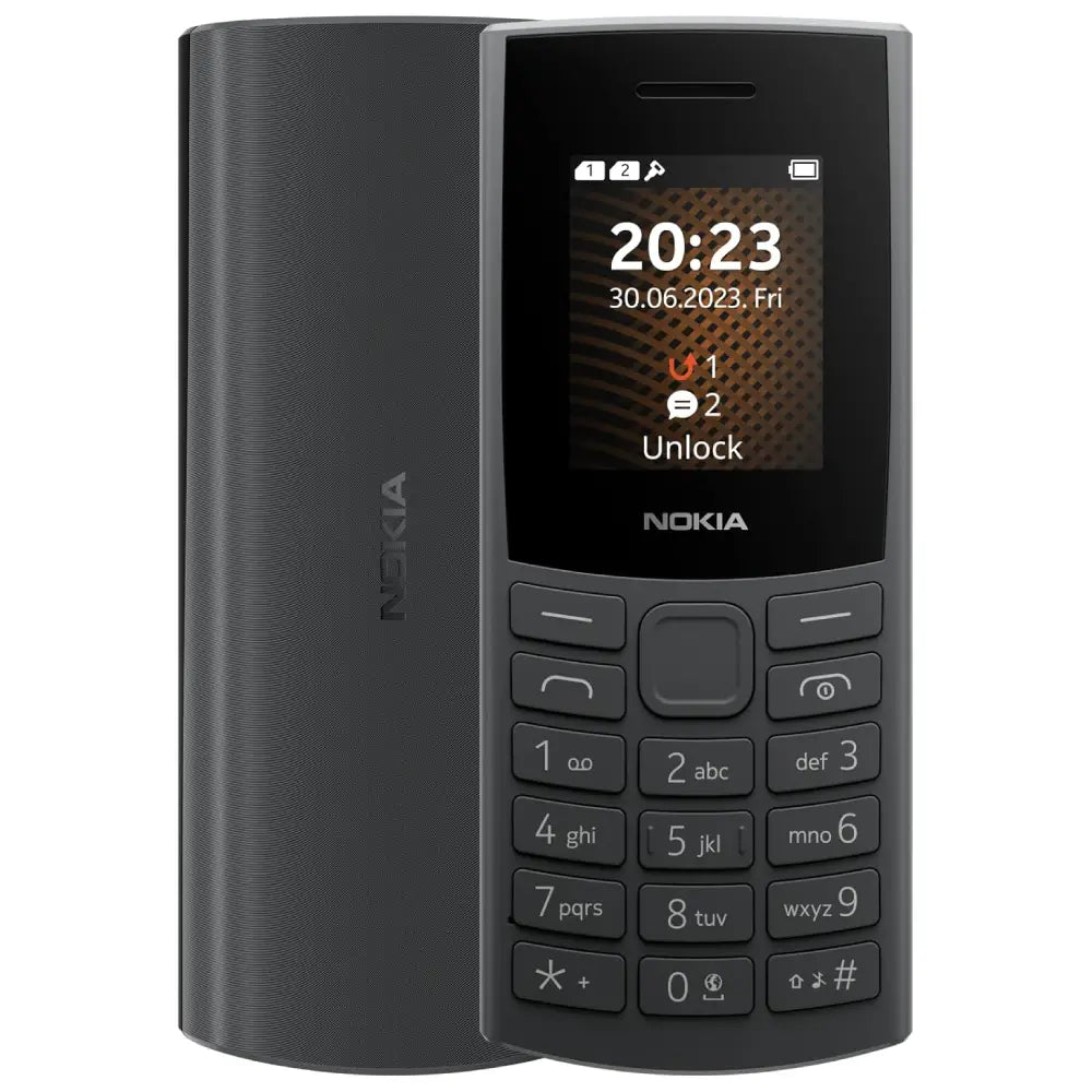 Nokia 105 4G DS Black – Long Battery, Dual SIM