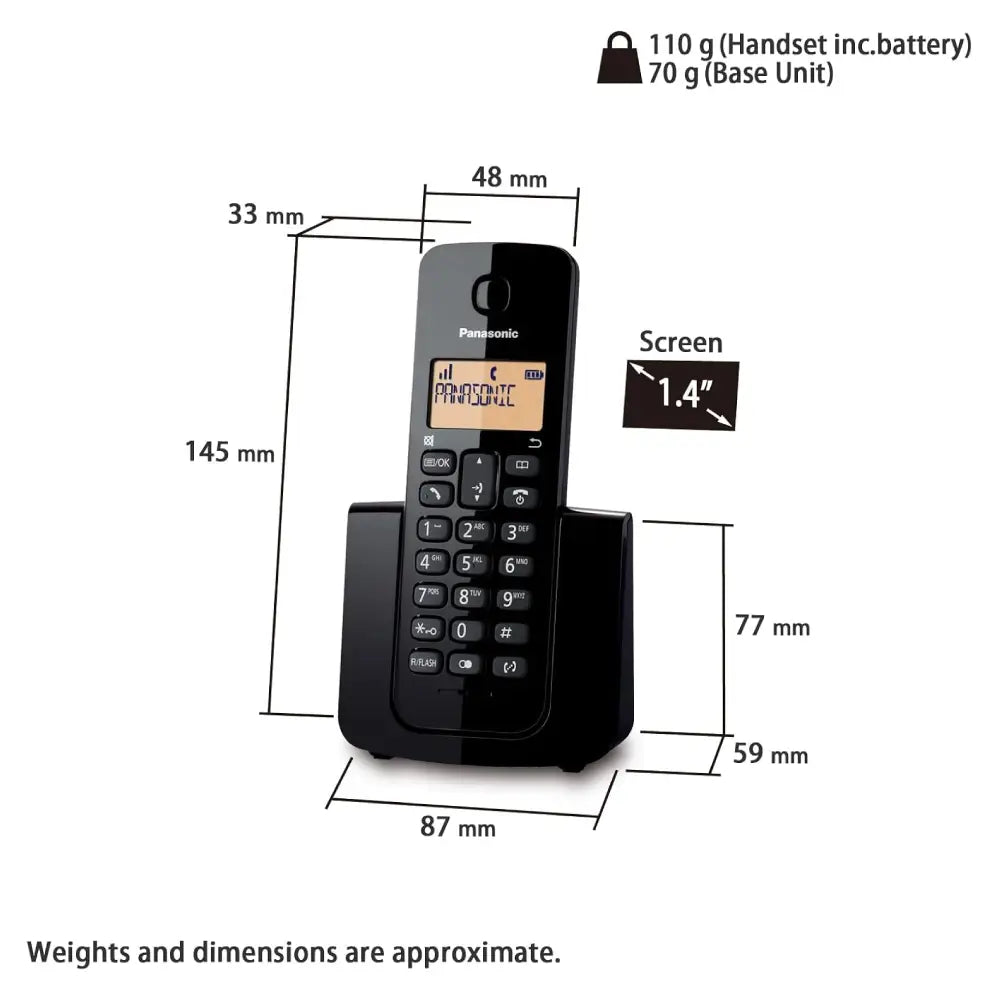 Panasonic KX-TGB110UE1 Cordless Phone with Caller ID