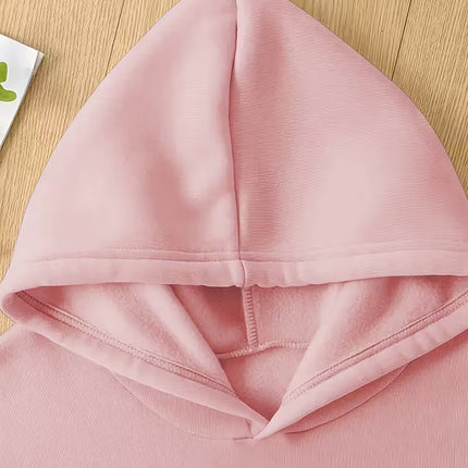 Pink Hoodie with “Don’t Forget to Smile Today” & Butterfly Graphic