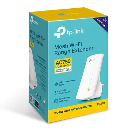 TP-Link AC750 WiFi Extender, Dual Band, 750Mbps