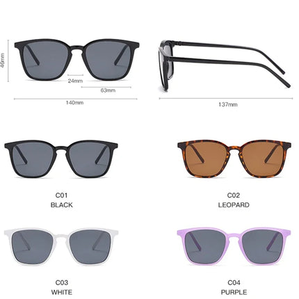 Fashion Vintage Square Sunglasses for Women Brand Designer Luxury Mirror Sun Glasses Retro Female Shades Zonnebril Dames UV400 