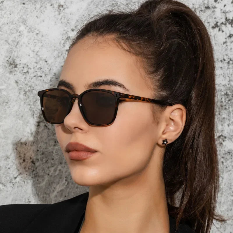 Fashion Vintage Square Sunglasses for Women Brand Designer Luxury Mirror Sun Glasses Retro Female Shades Zonnebril Dames UV400 