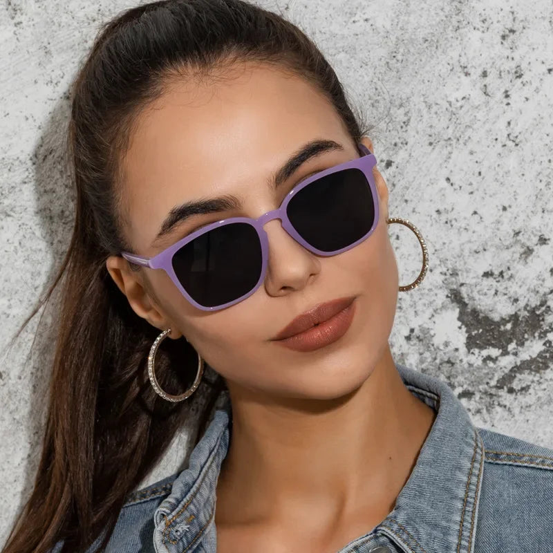 Fashion Vintage Square Sunglasses for Women Brand Designer Luxury Mirror Sun Glasses Retro Female Shades Zonnebril Dames UV400 