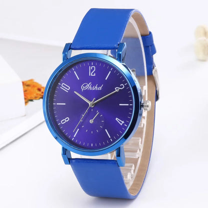 WOKAI high quality Men's Luxury belt Fashion quartz watch Men's Rome Business Student Sport waterproof glow-in-the-dark clock 