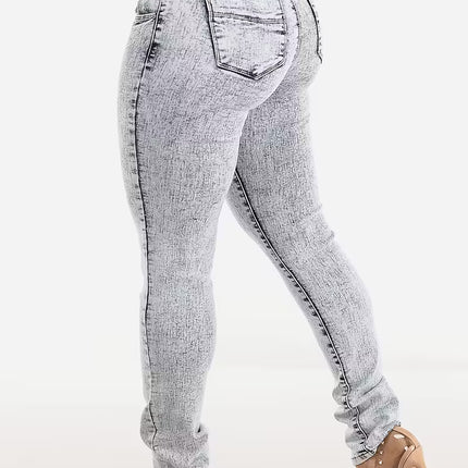Women’s High-Waist Lift & Shape Skinny Jeans, Stretch Denim Light Wash