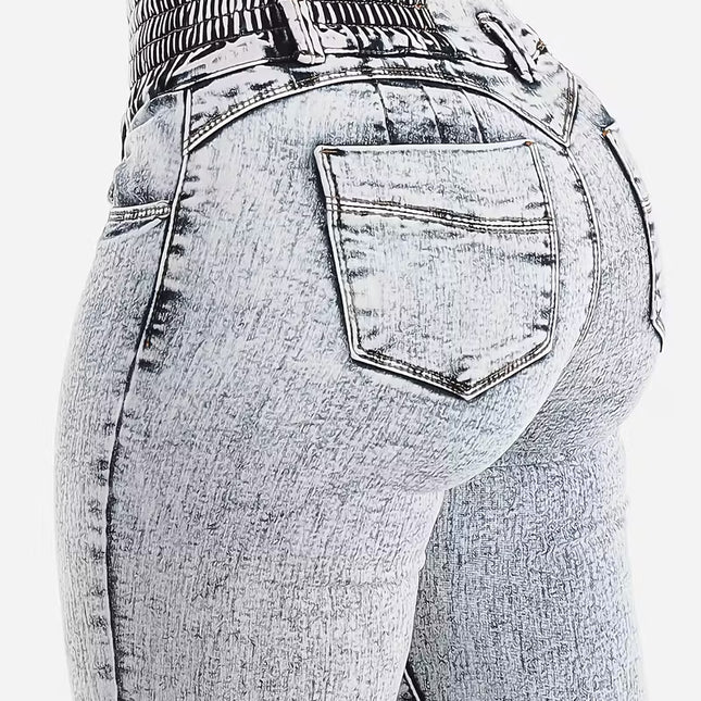 Women’s High-Waist Lift & Shape Skinny Jeans, Stretch Denim Light Wash