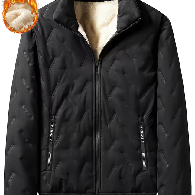 Men’s Heavyweight Winter Jacket – Thermal Insulated Full-Zip Cold-Weather Coat