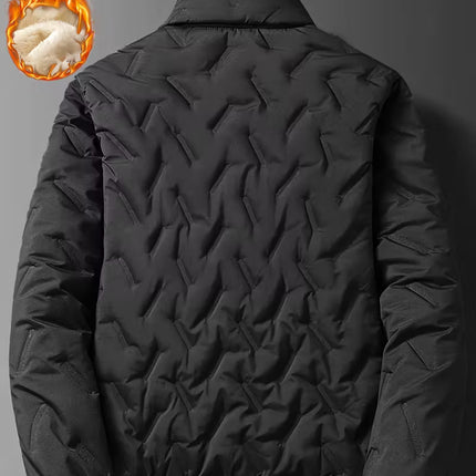 Men’s Heavyweight Winter Jacket – Thermal Insulated Full-Zip Cold-Weather Coat