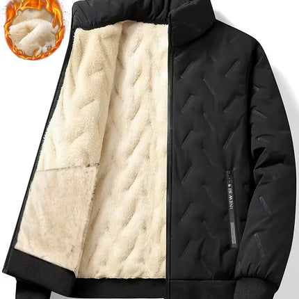 Men’s Heavyweight Winter Jacket – Thermal Insulated Full-Zip Cold-Weather Coat