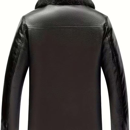 Men’s Casual Fleece Jacket with Zipper – Regular Fit, Soft Lining